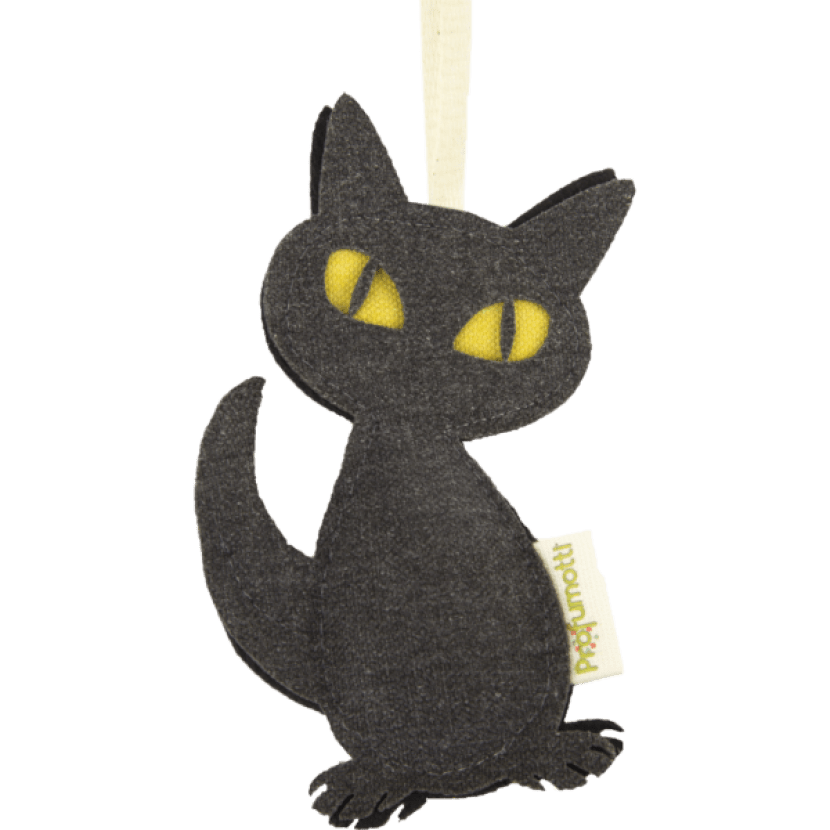 diffusore in tessuto a forma di gatto per halloween