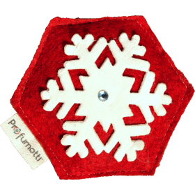 Profumatore fiocco di neve rosso con Cristallo