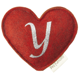 Profumatore cuore con glitter lettera Y