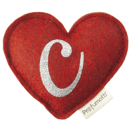 Heart diffuser with glitter letter C